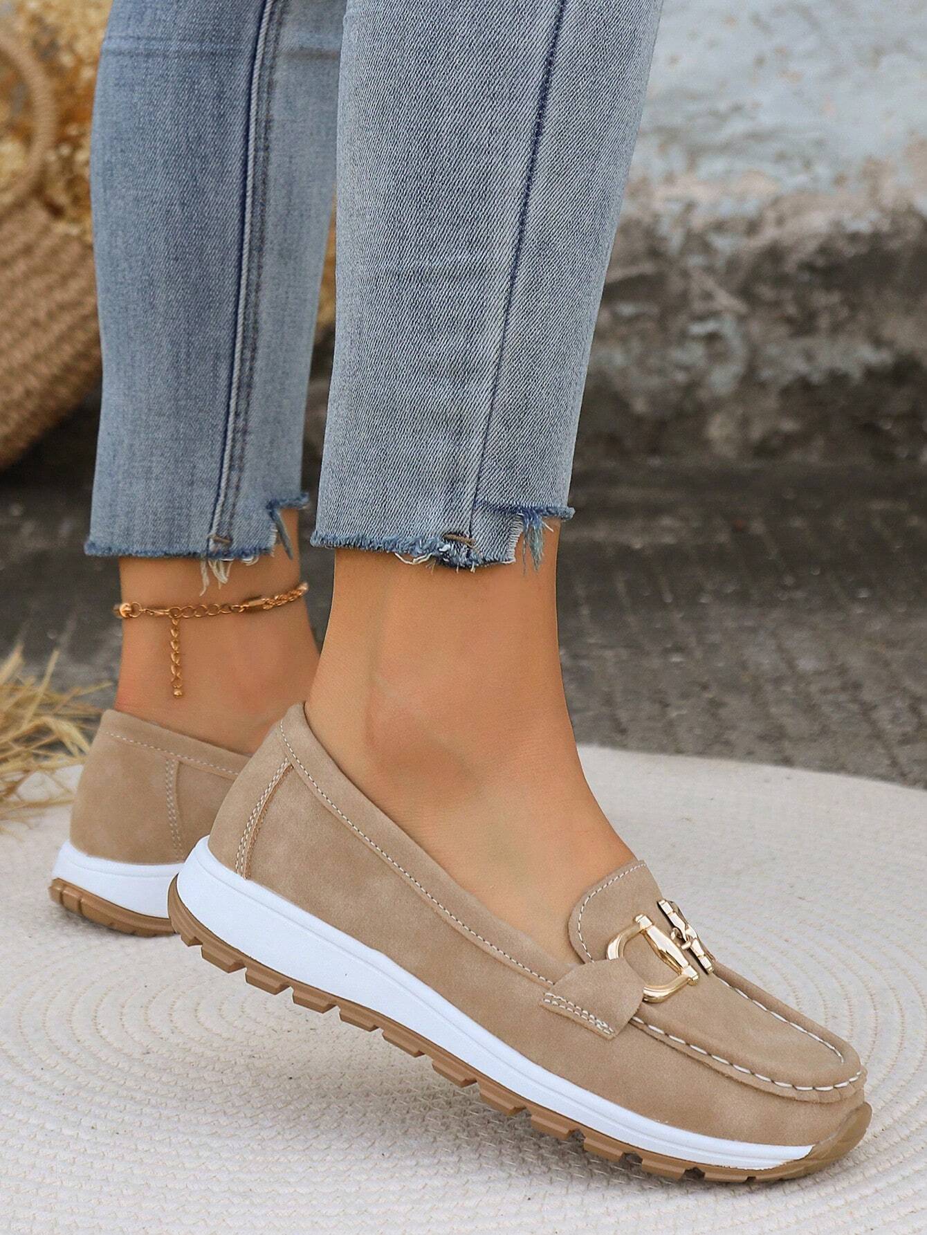 Flat Buckle Loafers