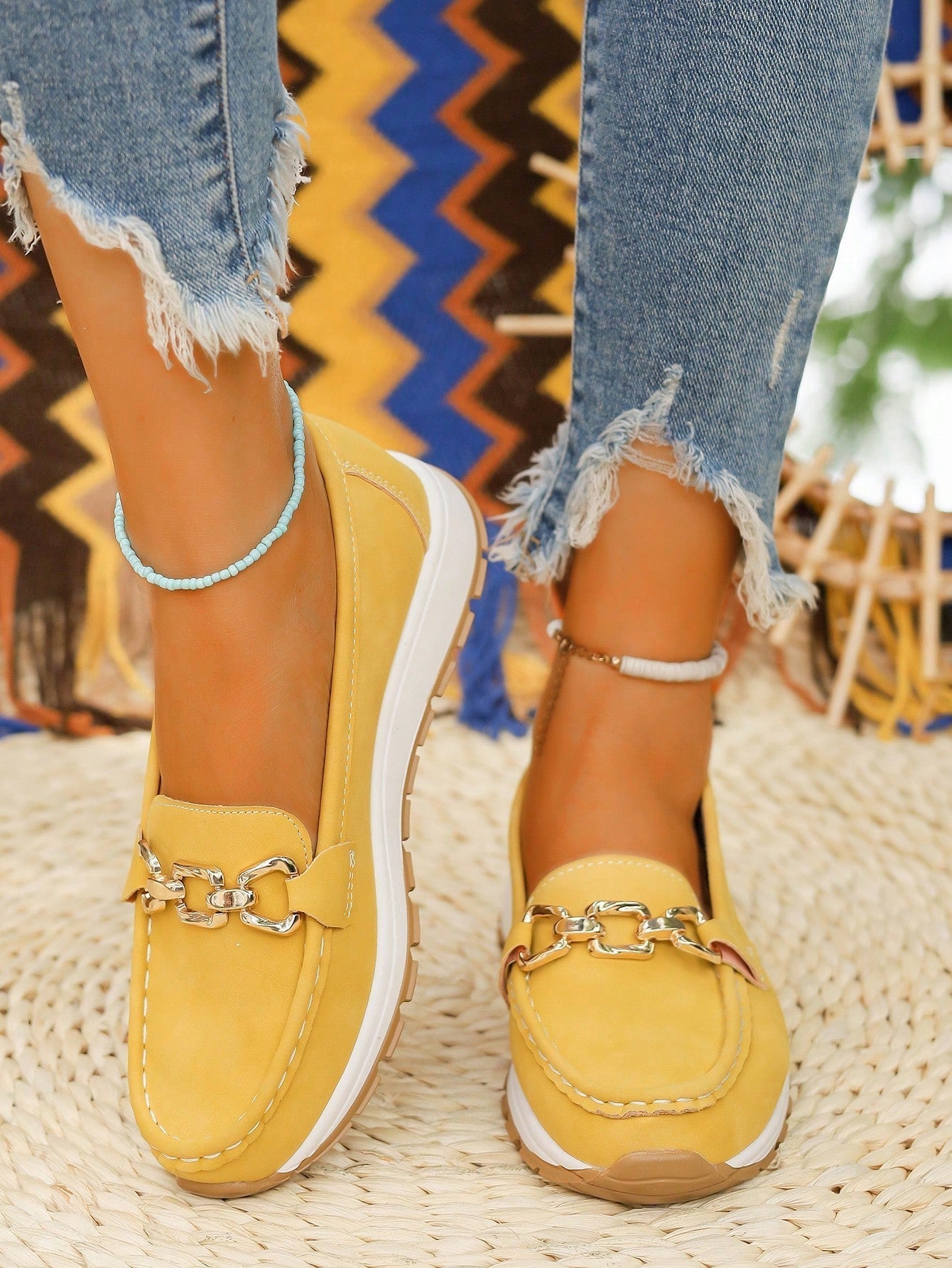Flat Buckle Loafers