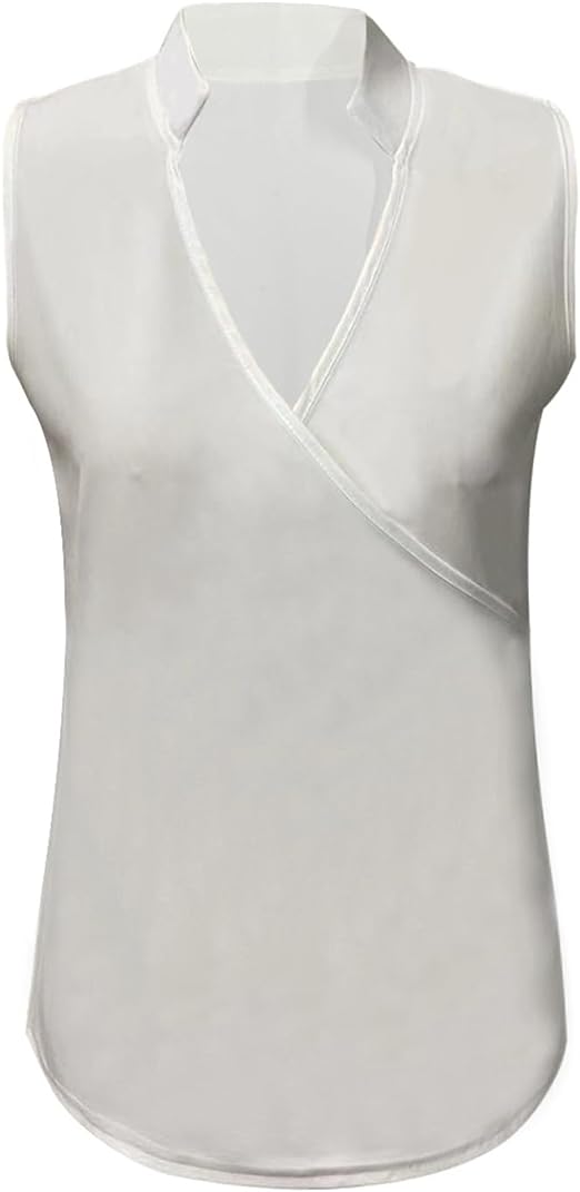Classic Sleeveless Solid Blouse