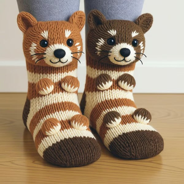 Cozy 3D Animal Socks