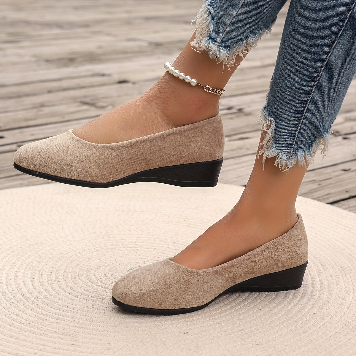 Denise™ – Comfortable Wedge Ballerina Flats