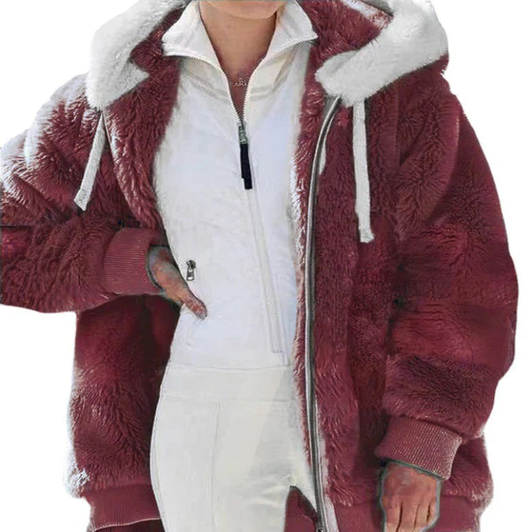 Women’s Winter Jacket with Hood & Zipper