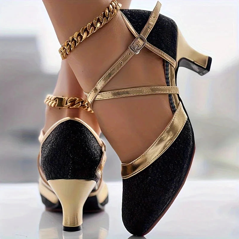Elegant Chunky Heel Sandal