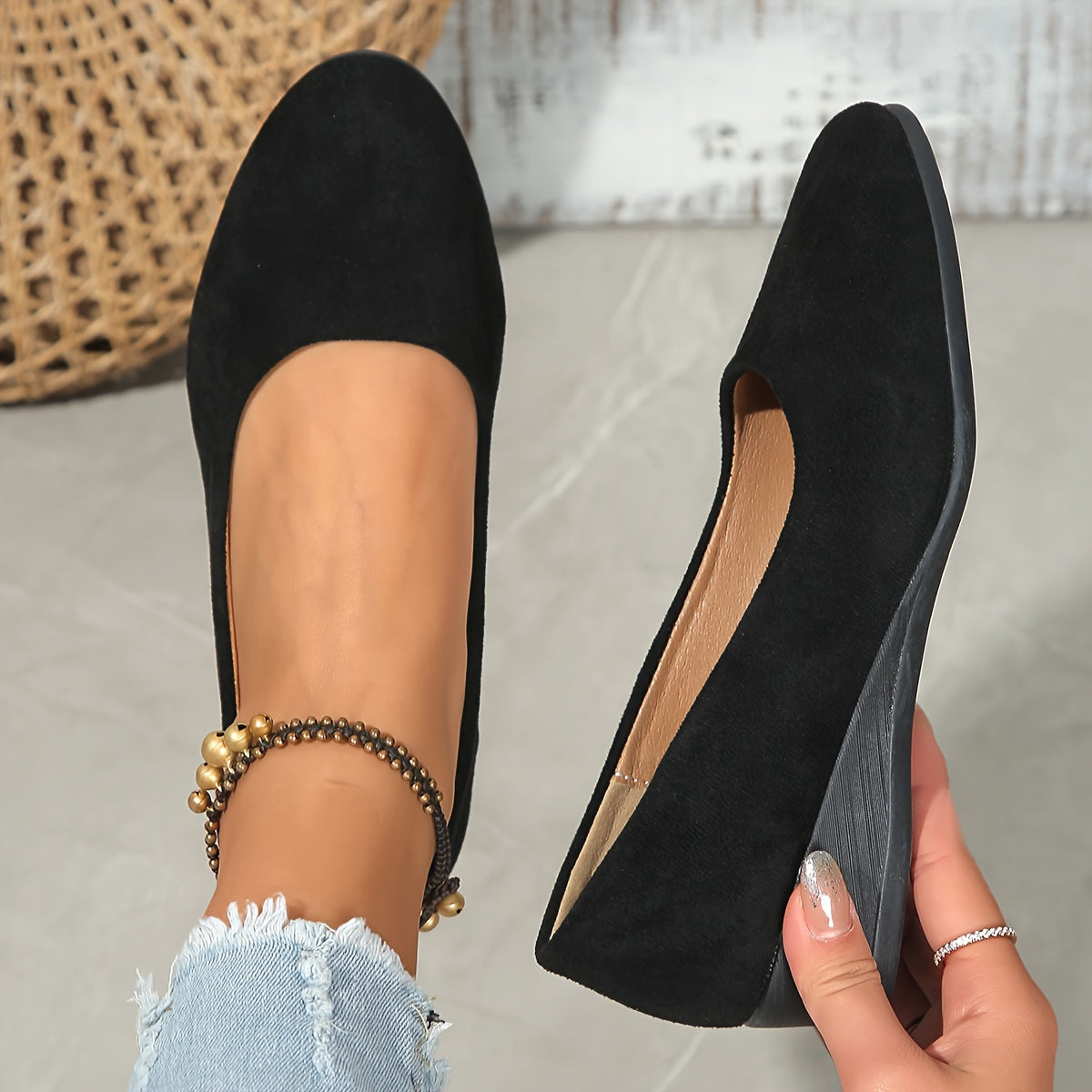 Denise™ – Comfortable Wedge Ballerina Flats