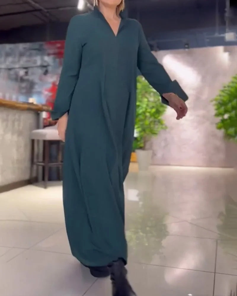 Elegant Side-Slit Maxi Dres