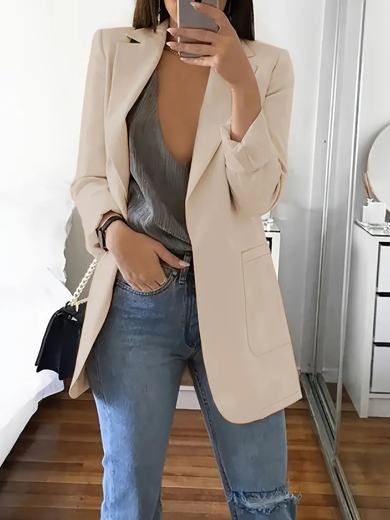 Elegant H-Silhouette Blazer