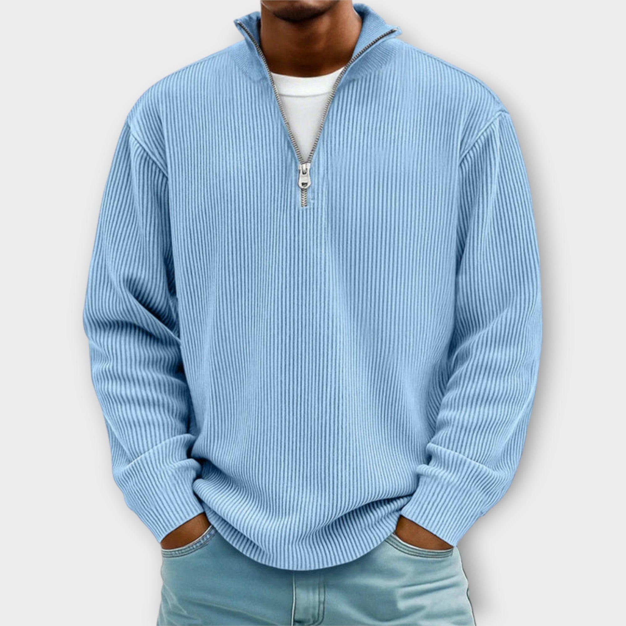 Trendy Half-Zip Sweater