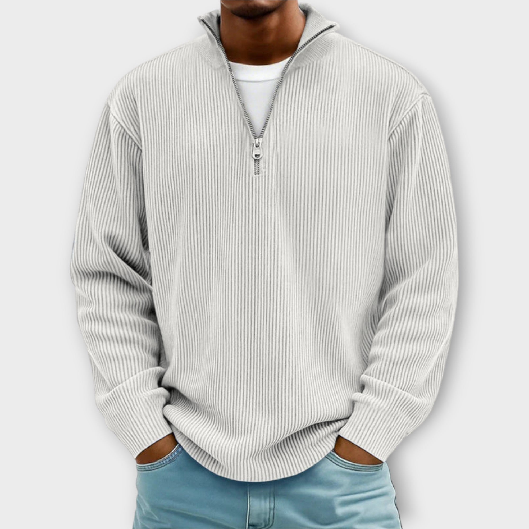 Trendy Half-Zip Sweater