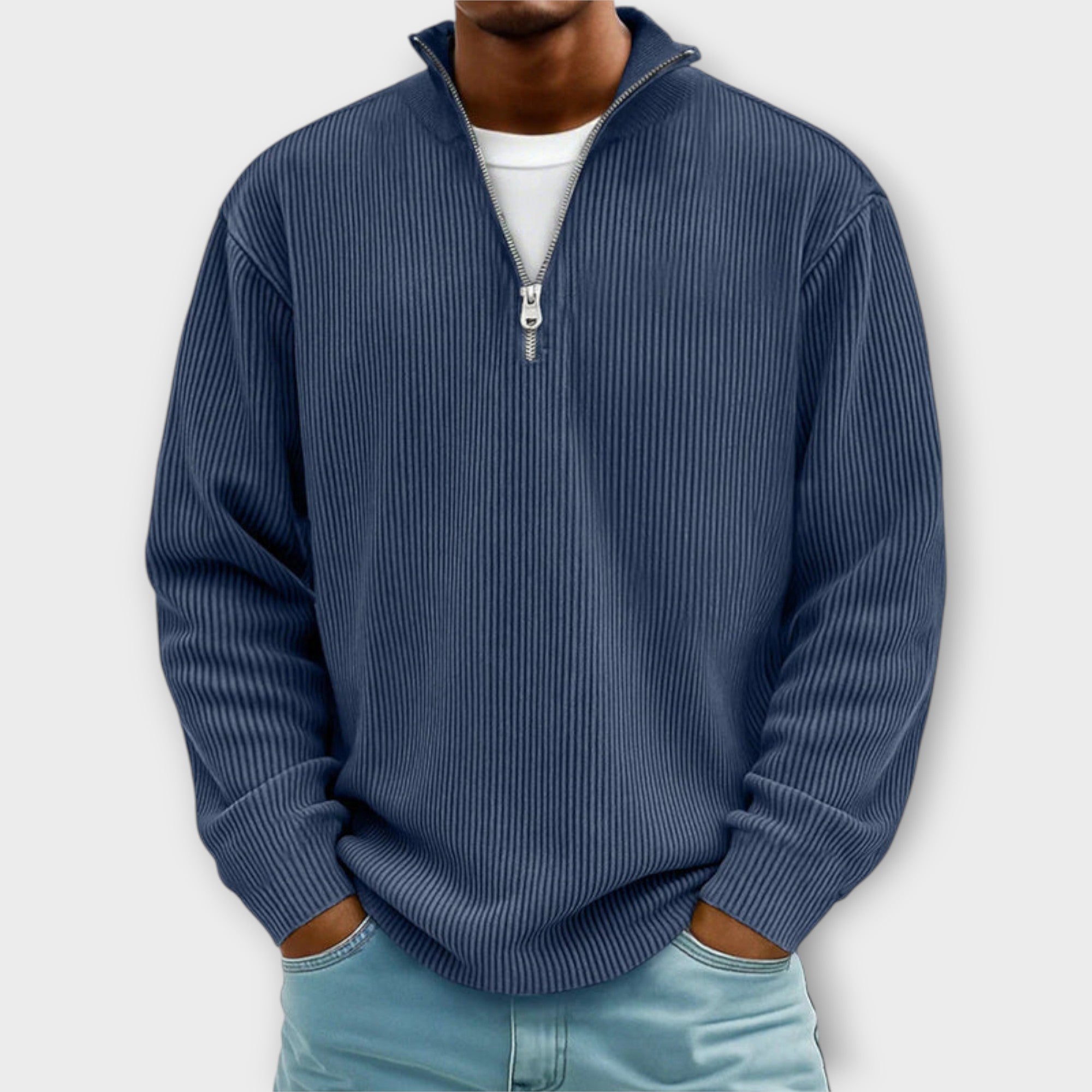 Trendy Half-Zip Sweater