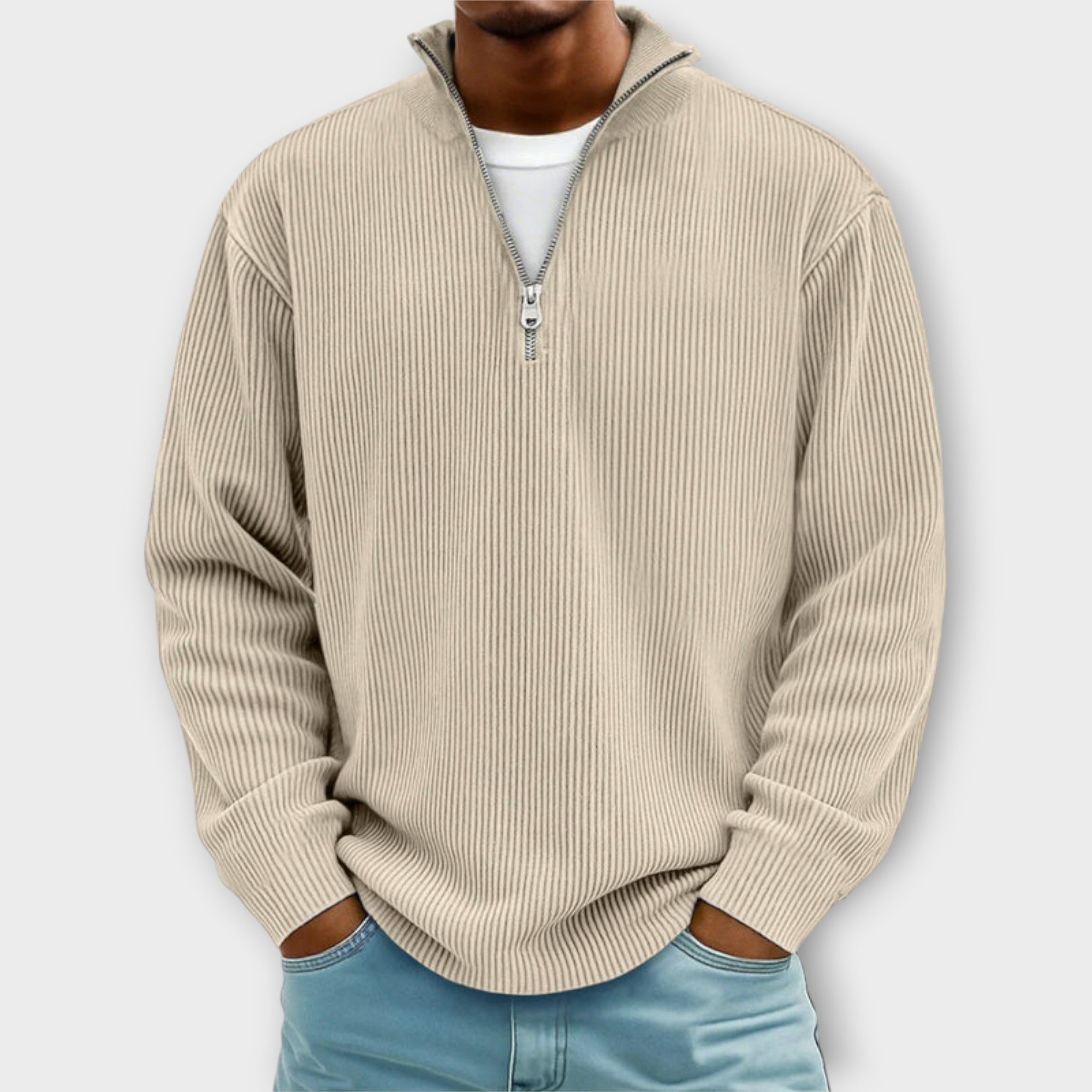 Trendy Half-Zip Sweater