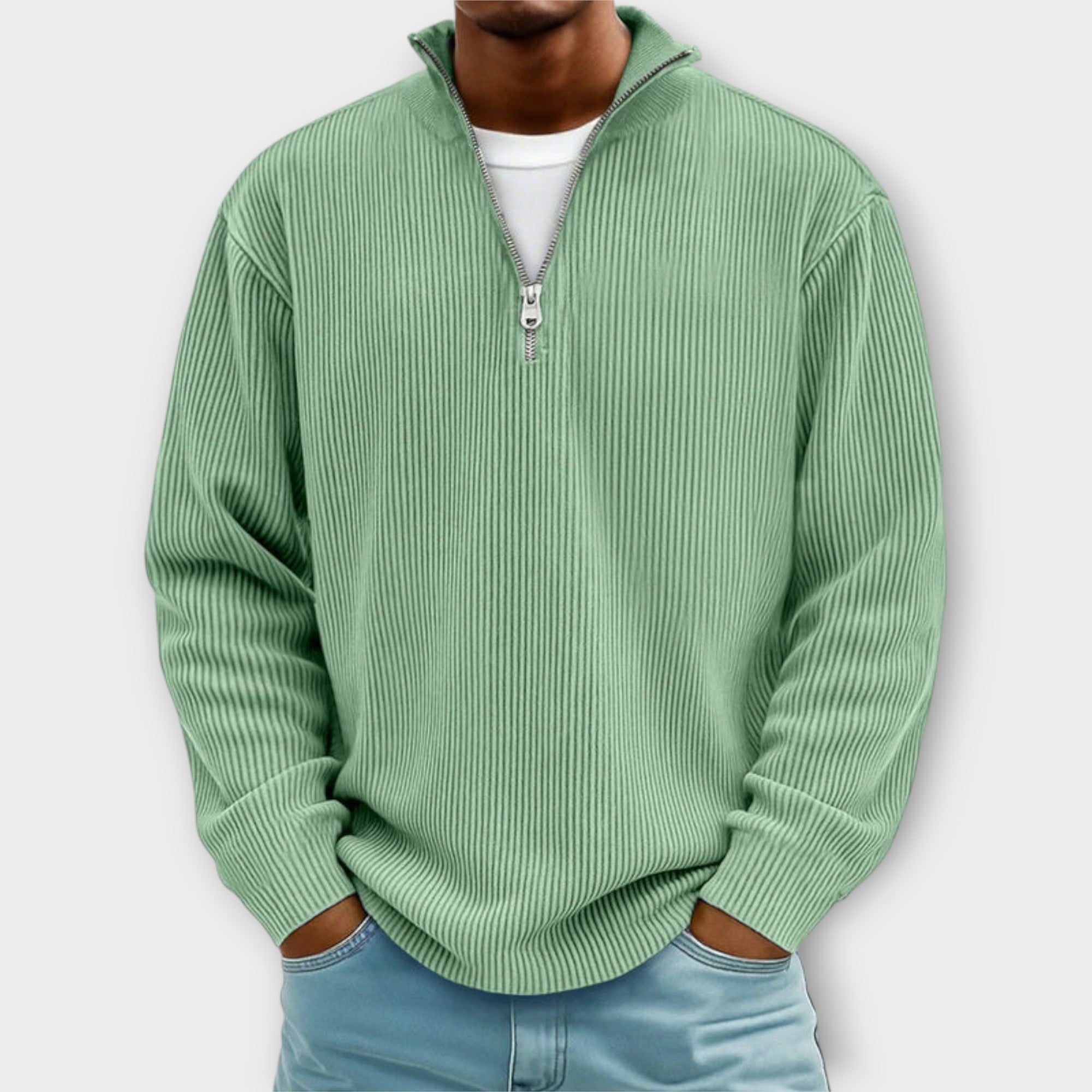 Trendy Half-Zip Sweater