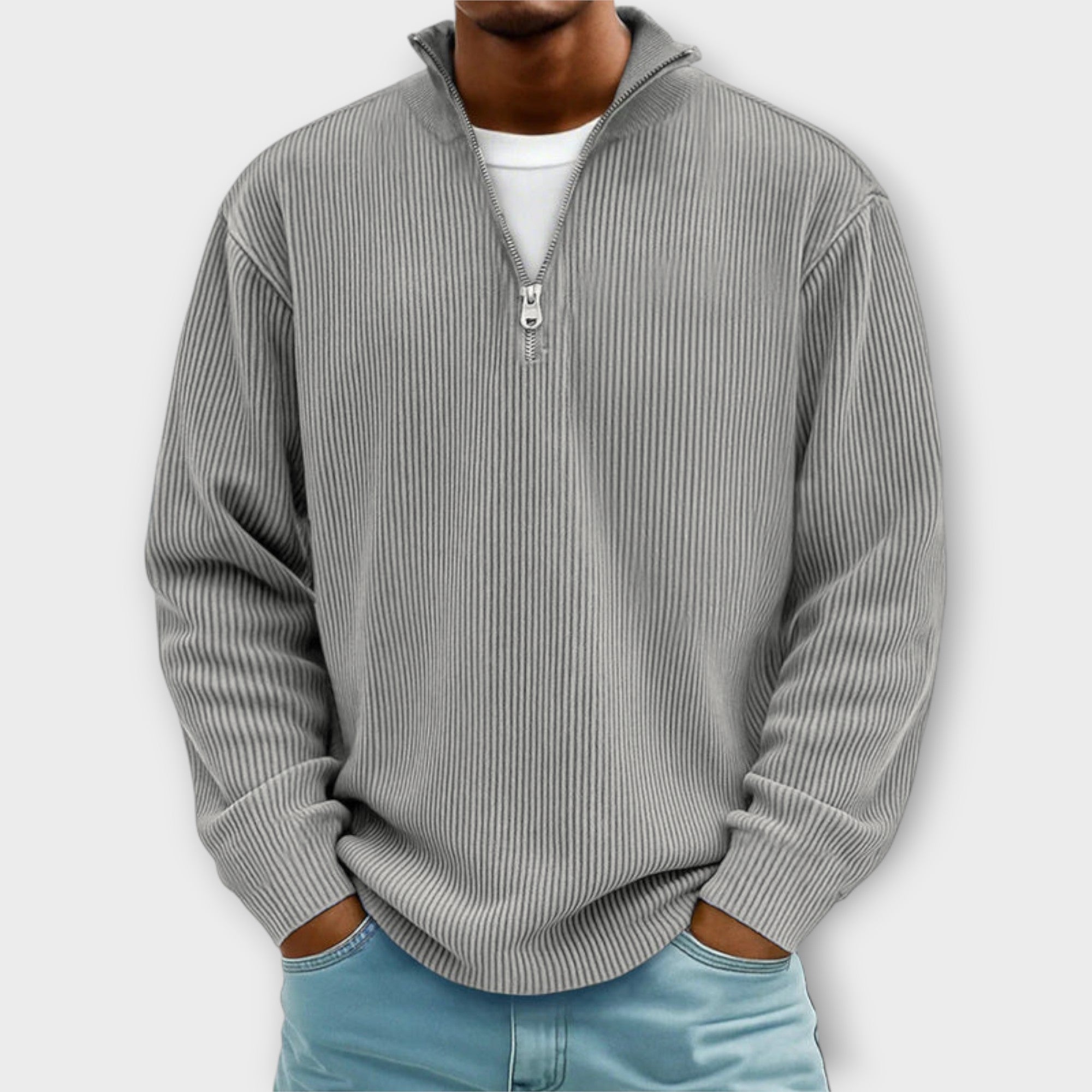 Trendy Half-Zip Sweater