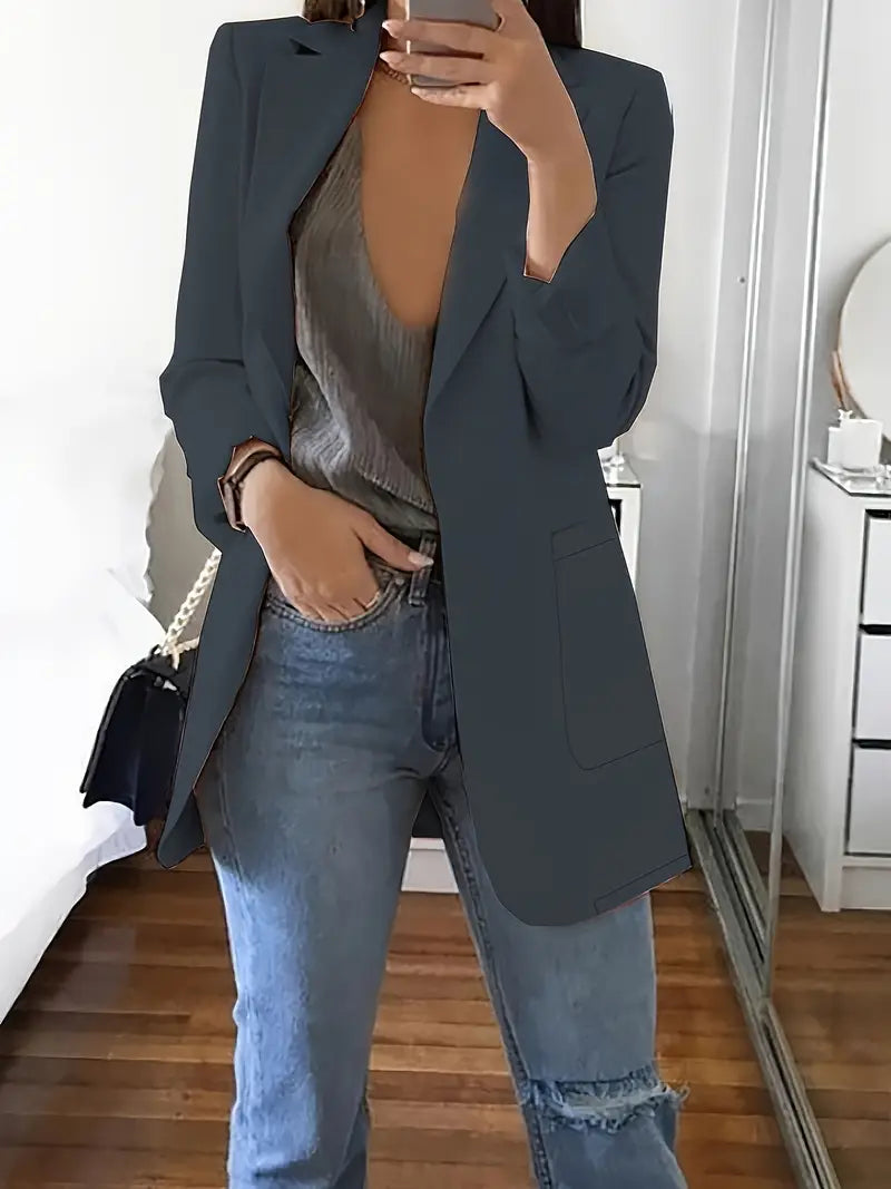 Elegant H-Silhouette Blazer