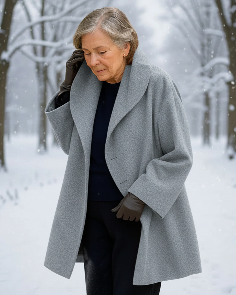 Elegant Relaxed-Fit Coat for Women