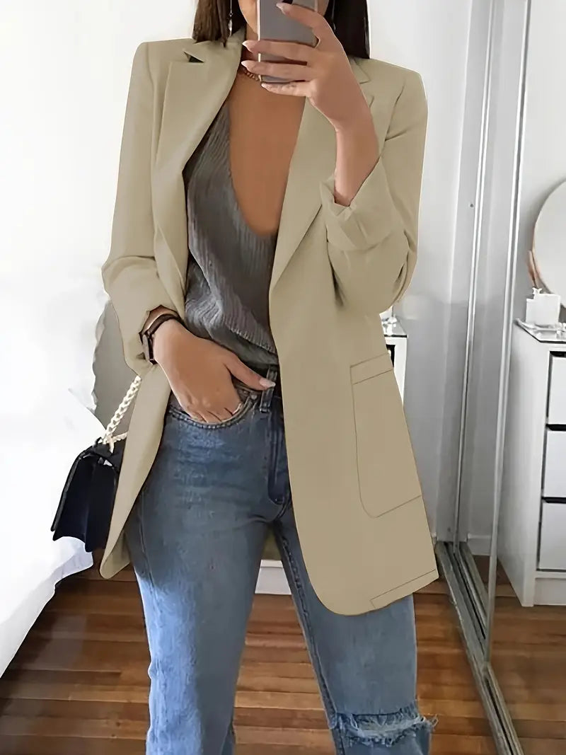 Elegant H-Silhouette Blazer