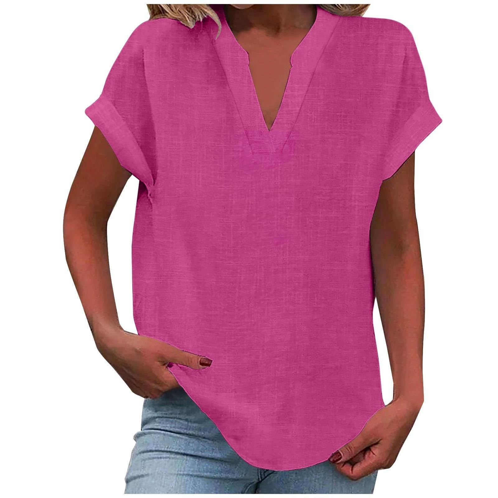 RELAXED V-NECK BLOUSE