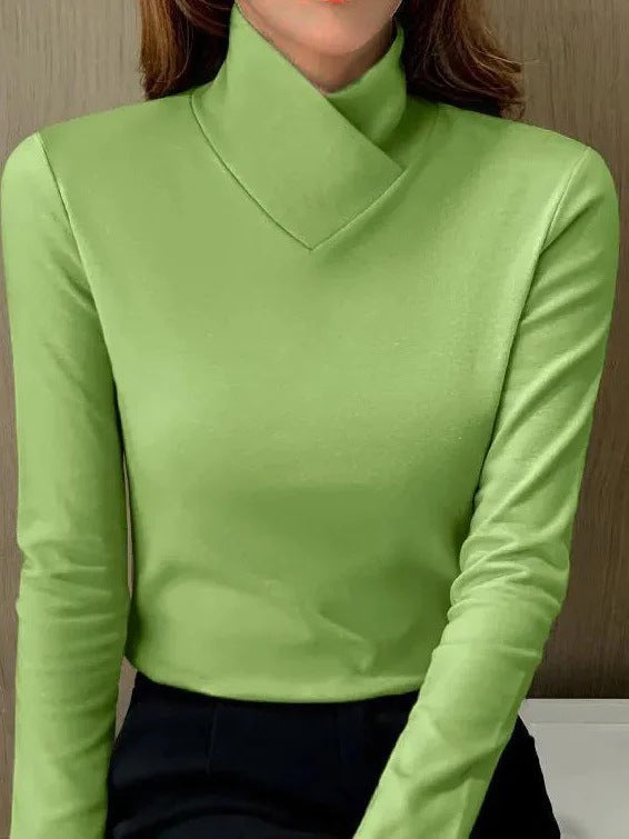 Elegant High-Neck Slim Fit Top