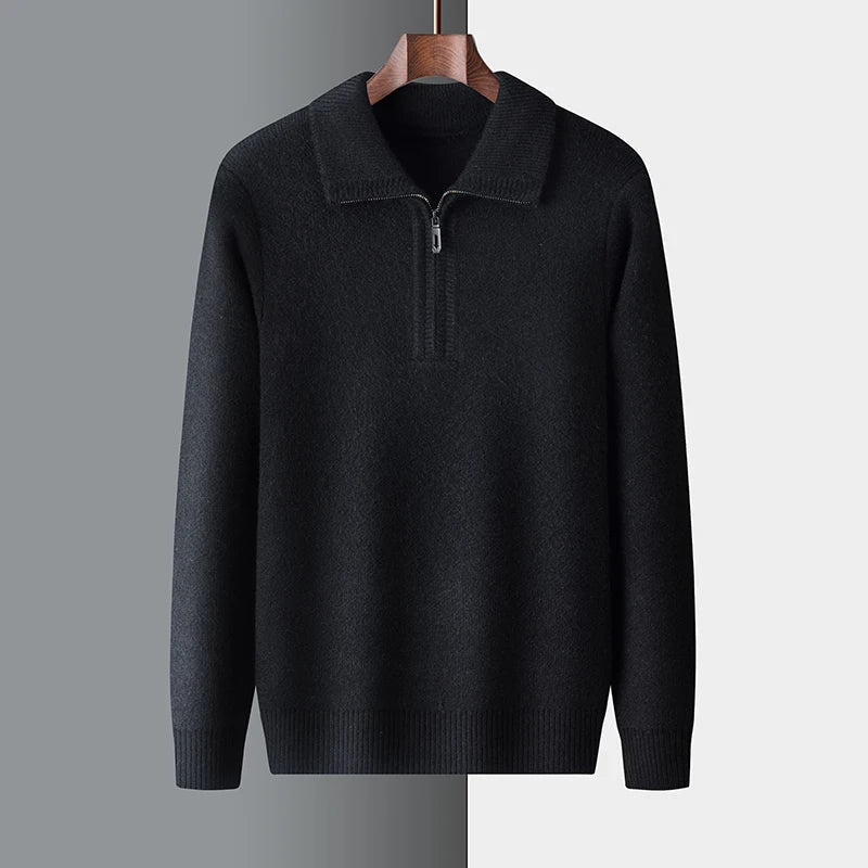 Isaac™ - Soft Warm Quarter Zip Sweater