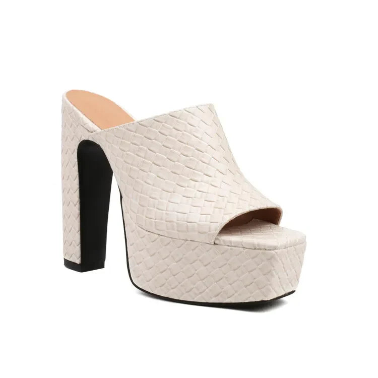 Leather Platform Sandals