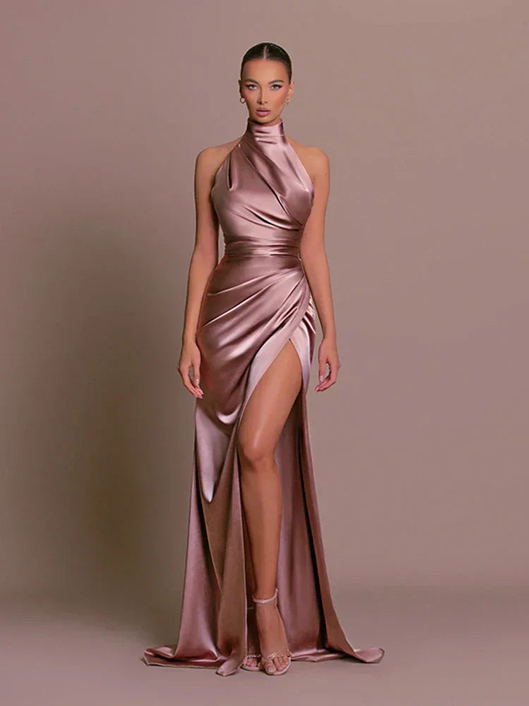 Sleek Slit Gown