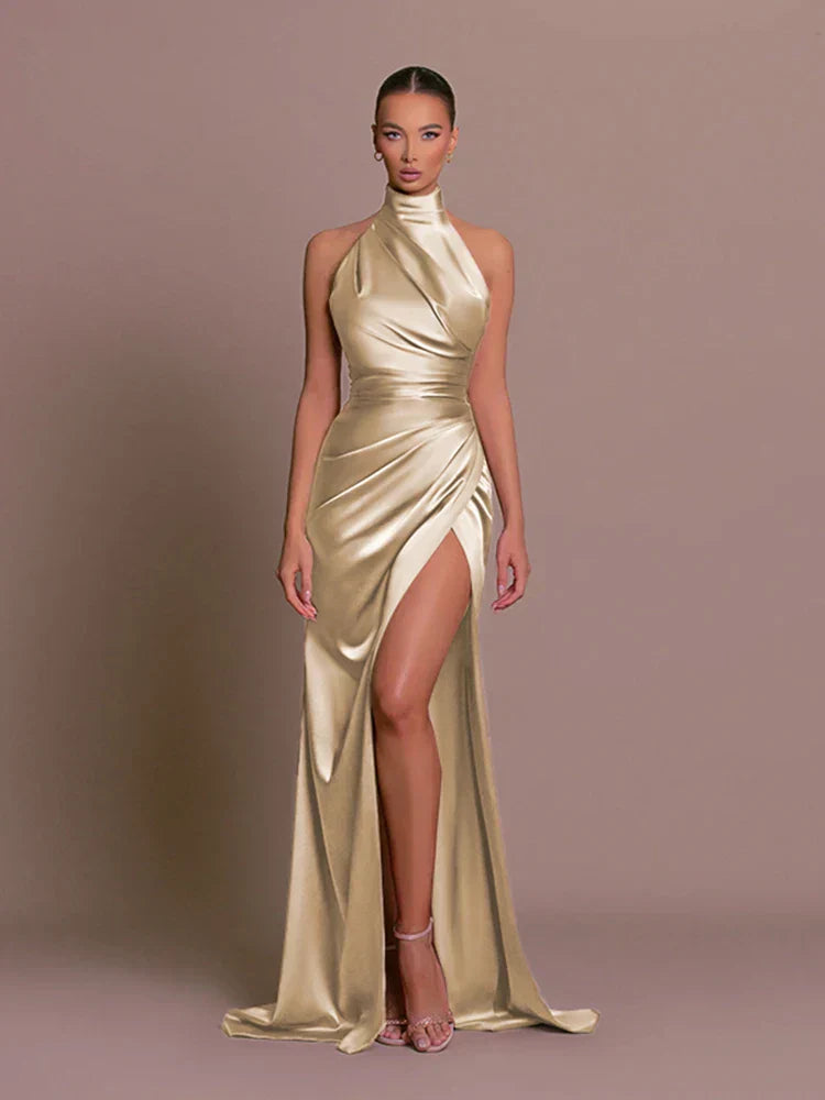 Sleek Slit Gown