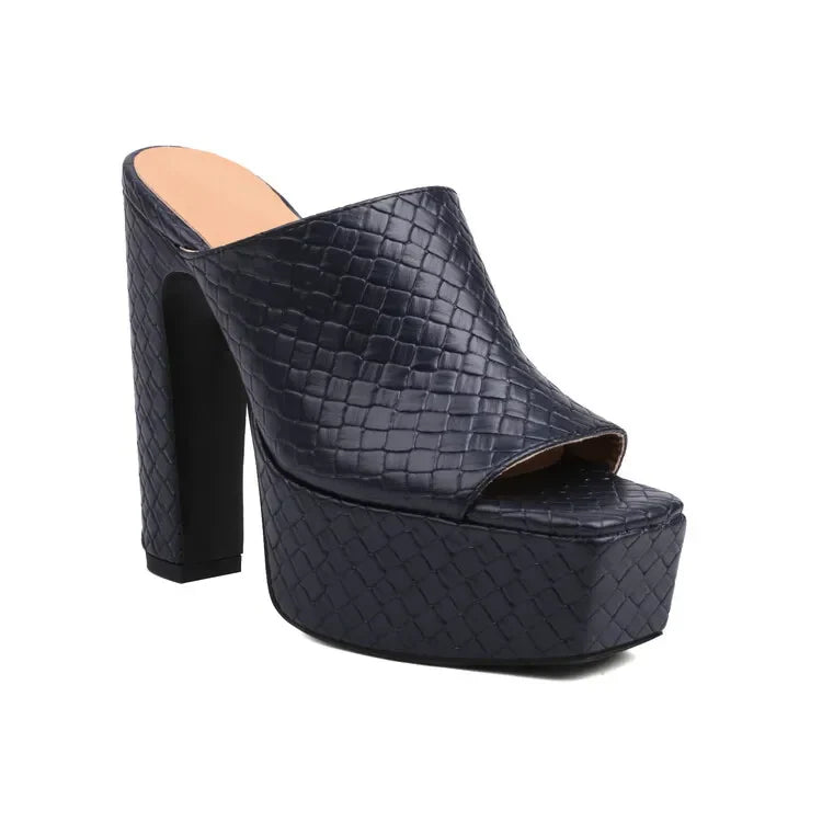 Leather Platform Sandals