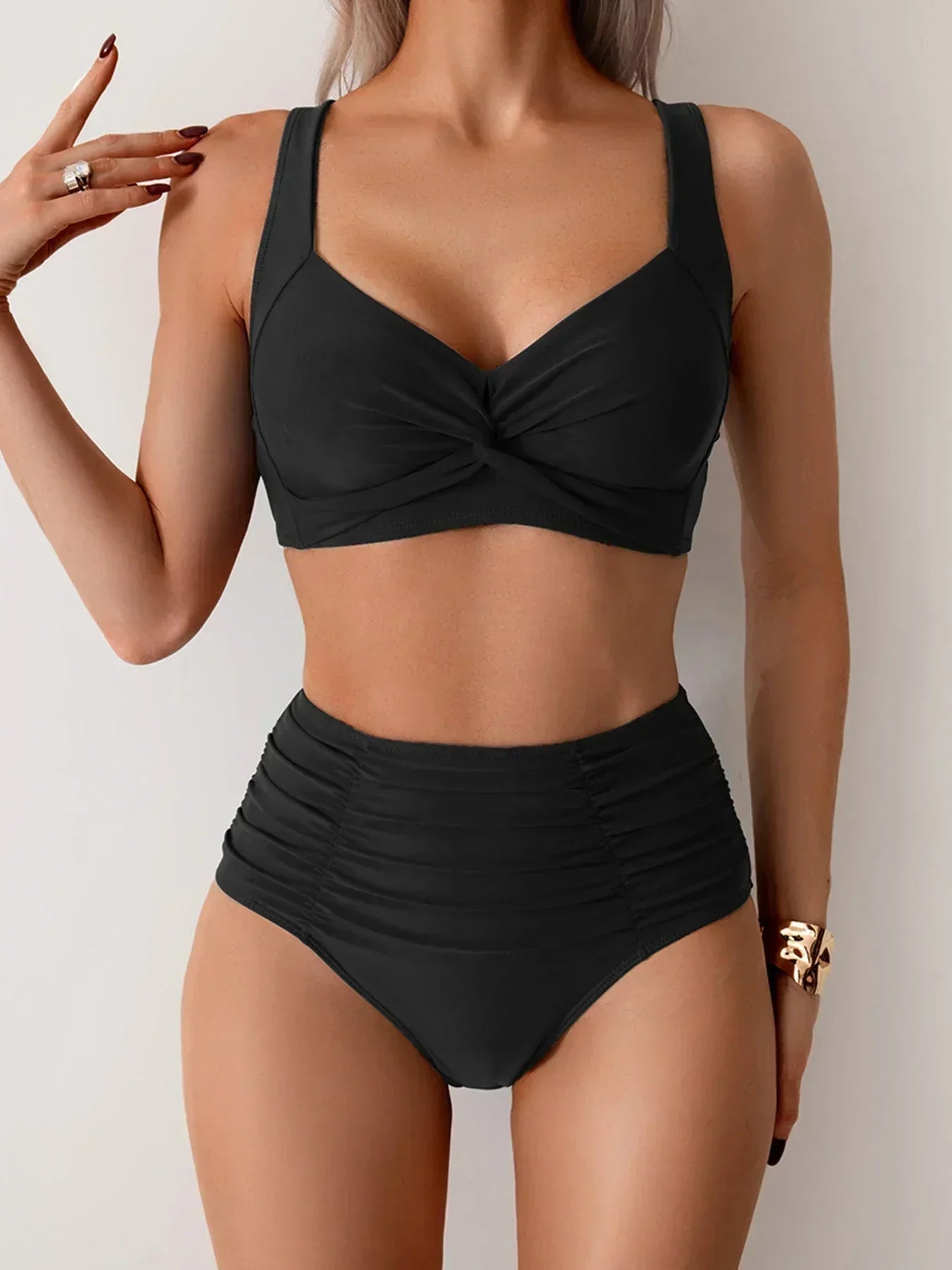 Ruffled Bandeau Bikini