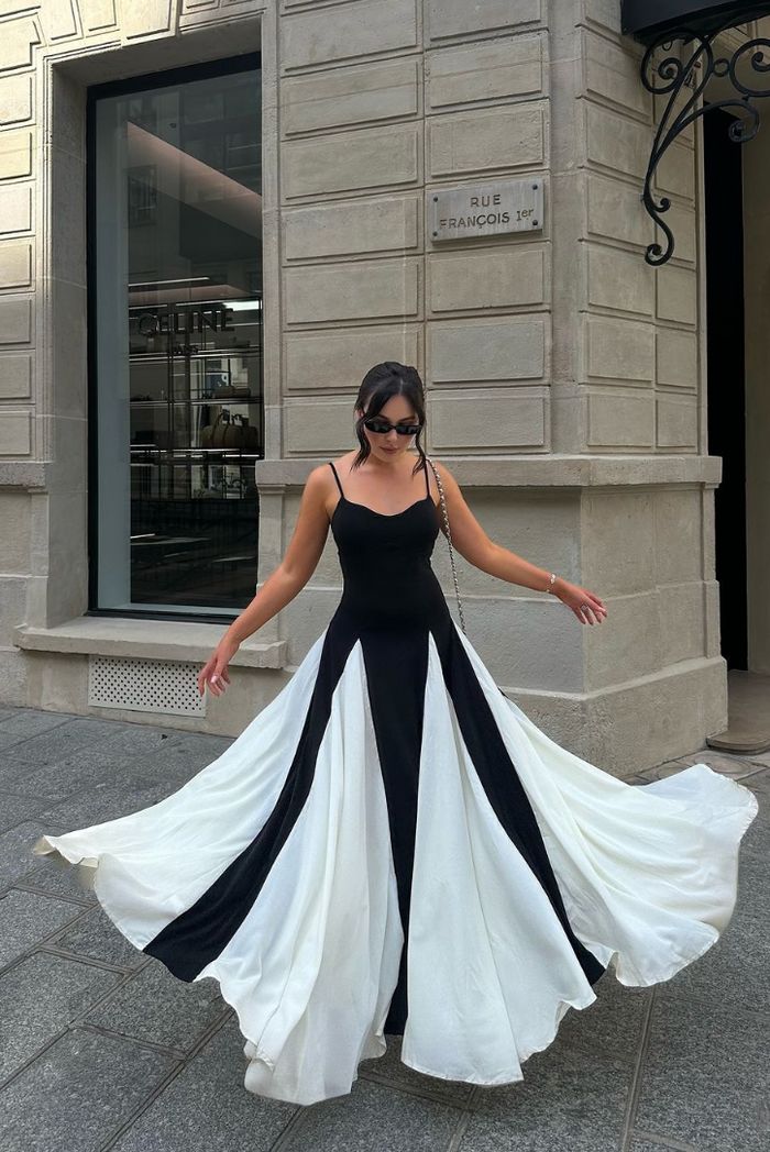Paneled Maxi Dress