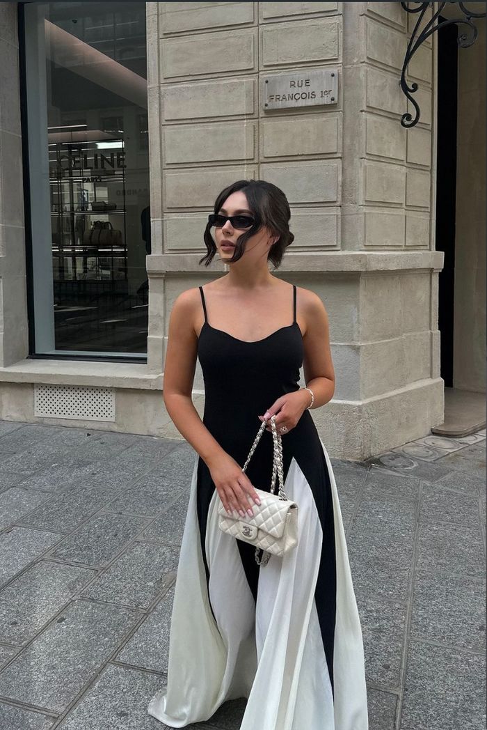 Paneled Maxi Dress