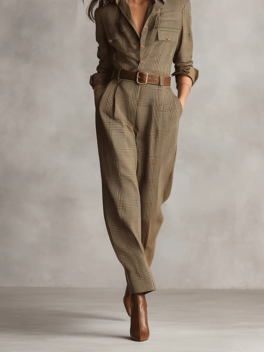 Elegant Tweed Jumpsuit