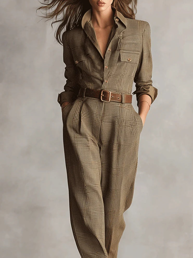 Elegant Tweed Jumpsuit