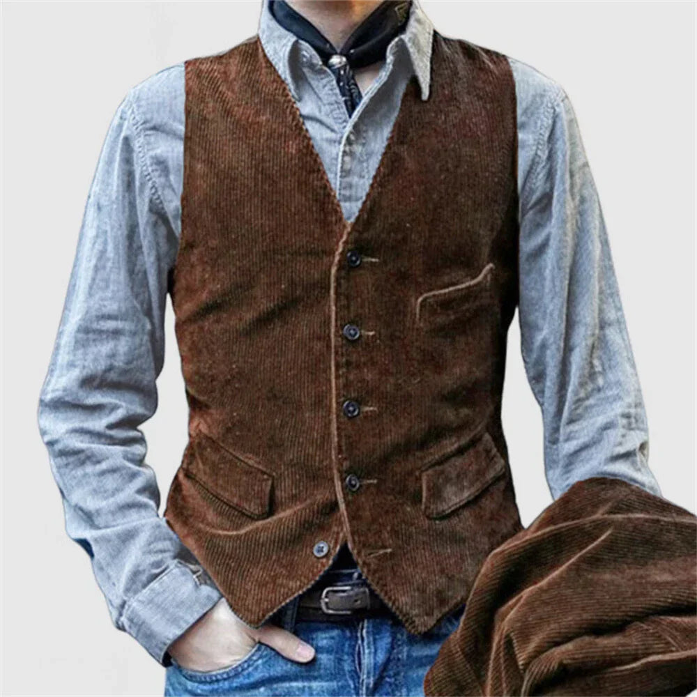 Elegant Vintage Jacket & Vest Set