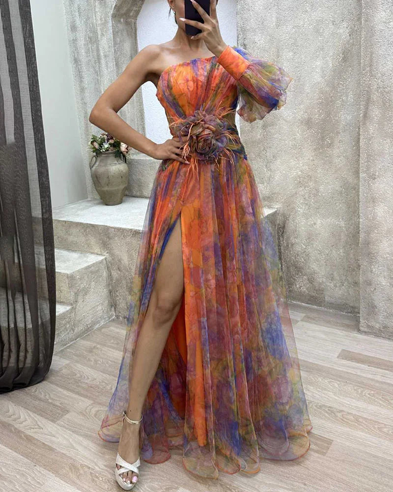 Elegant Split Dress