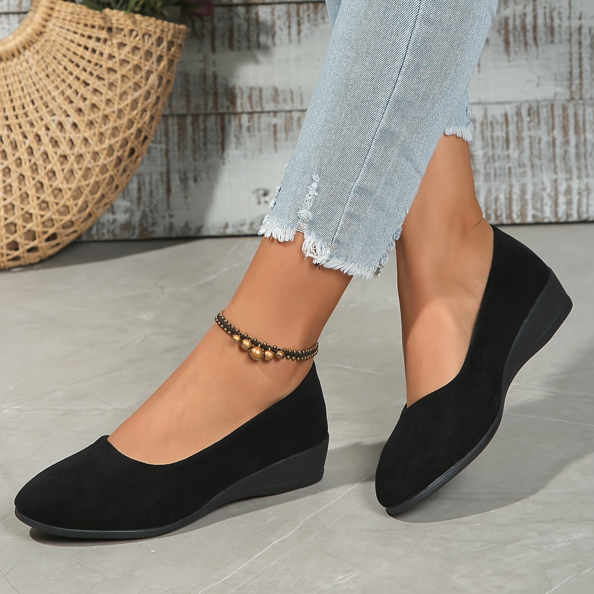 Denise™ – Comfortable Wedge Ballerina Flats