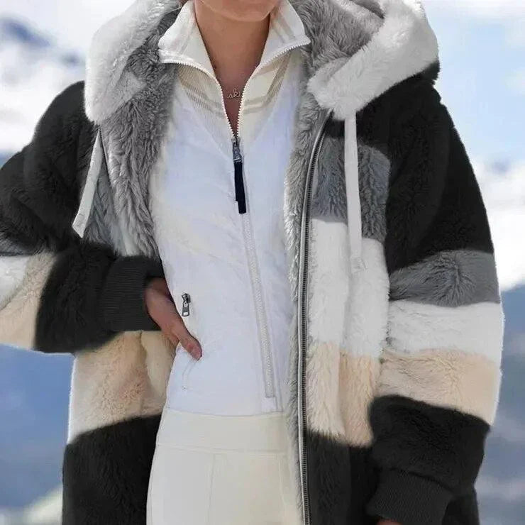 Women’s Winter Jacket with Hood & Zipper