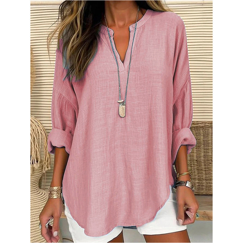 Chic V-Neck Blouse