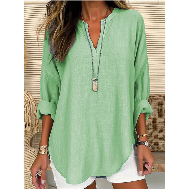 Chic V-Neck Blouse