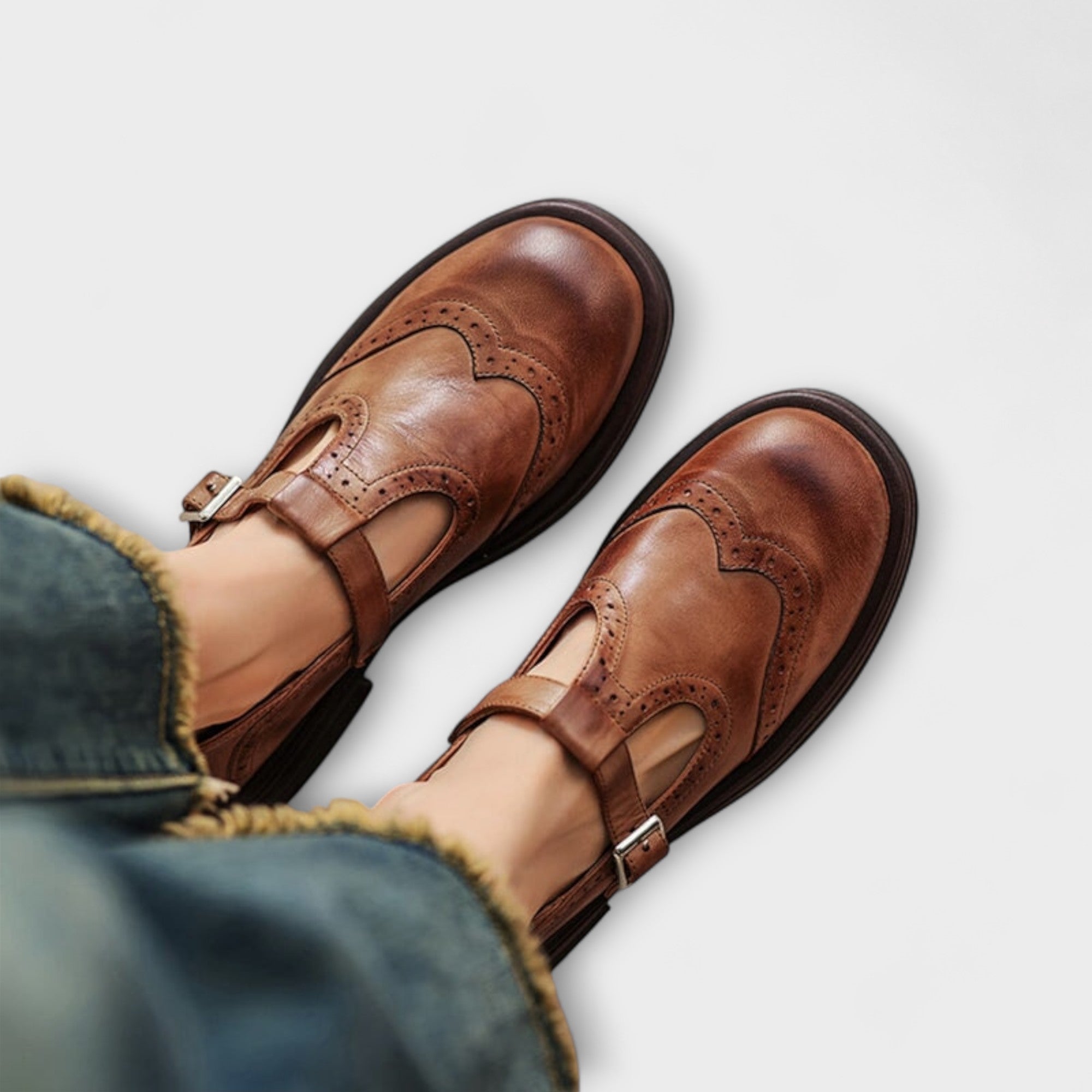 Leather Mary Janes