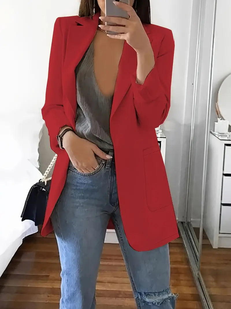 Elegant H-Silhouette Blazer