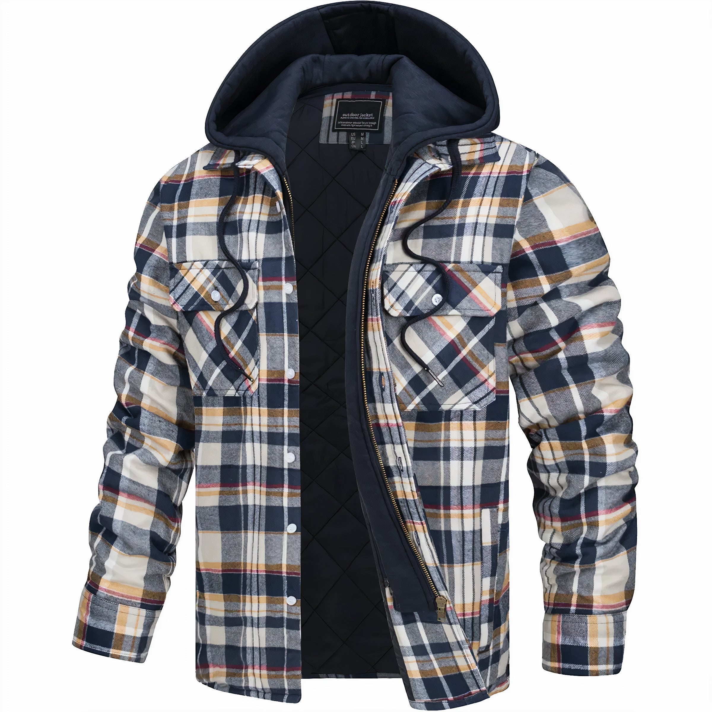 Modern Checkered Men’s Jacket