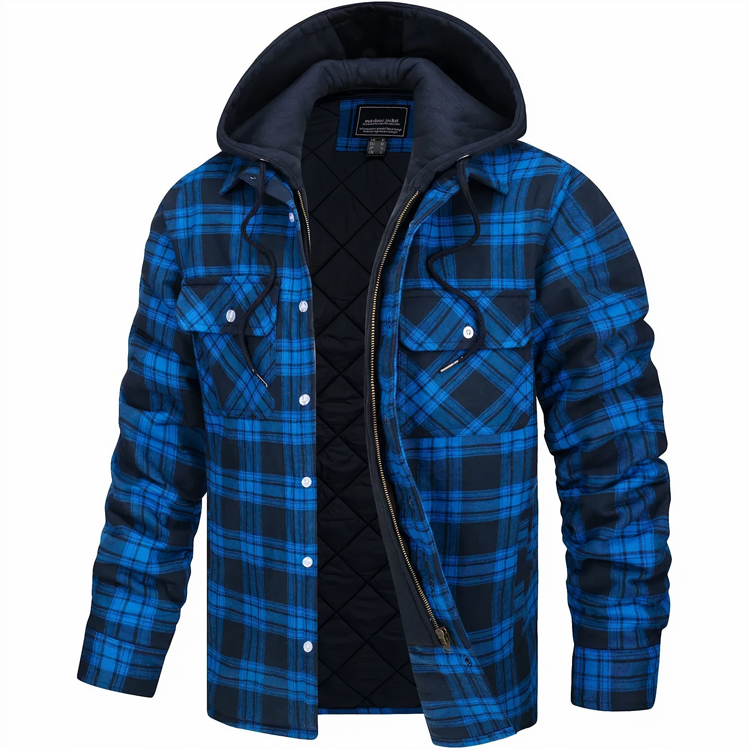Modern Checkered Men’s Jacket