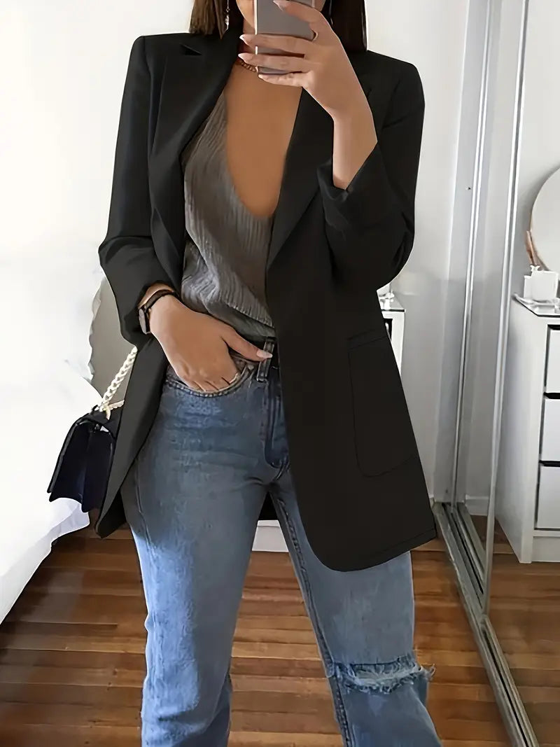 Elegant H-Silhouette Blazer